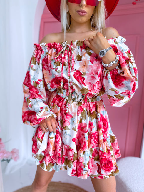 ROYAL RUFFLE shortsuit - pink