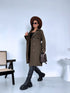 Fabric trench coat "BRAIN STORM LH105" - KHAKI