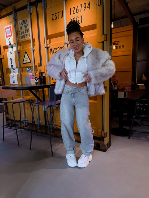 LUX jeans pants "MALLOW 8757" - light gray