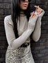 Classic turtleneck - CAPPUCCINO