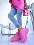 BARBIE PINK sneakers with high sole "LOL"