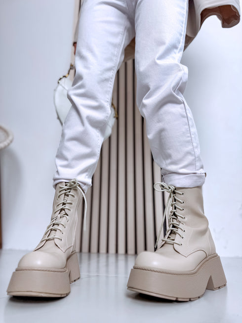 BAGGY denim pants + belt "TROPIC TEST" HM326 - WHITE