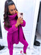 ELYNDI extended wool sweater - purple PRE-ORDER