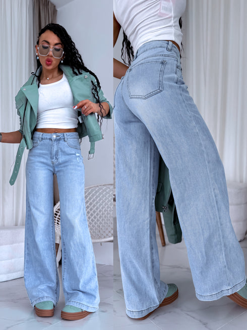 Jeans pants "CHEWY" T265-56 - LIGHT BLUE