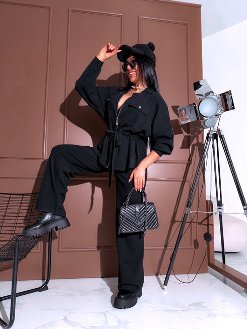 Komplekts "FLAGMAN MC4341" bikses + jaka - MELNS