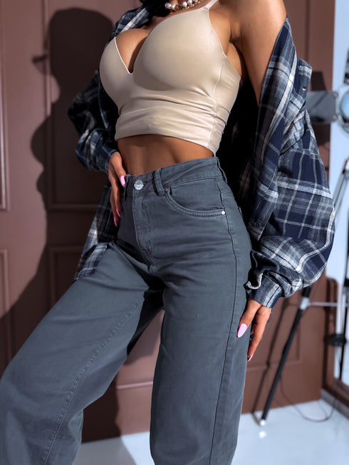 Джинсы "BLACK ICE DJ2497" - серые