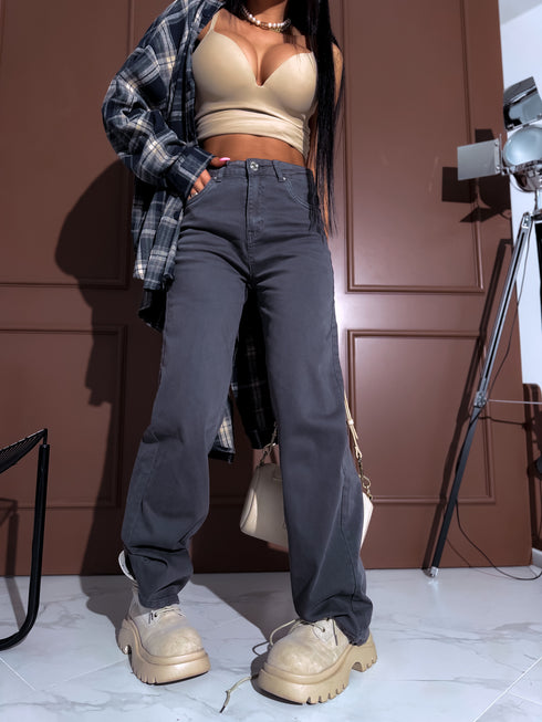 Джинсы "BLACK ICE DJ2497" - серые