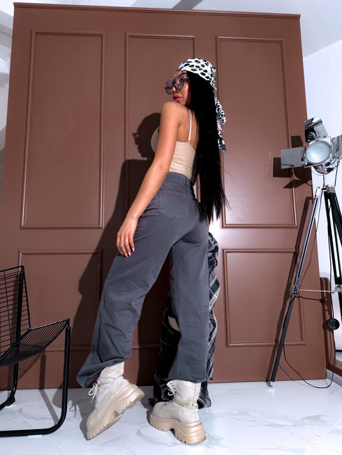 Джинсы "BLACK ICE DJ2497" - серые