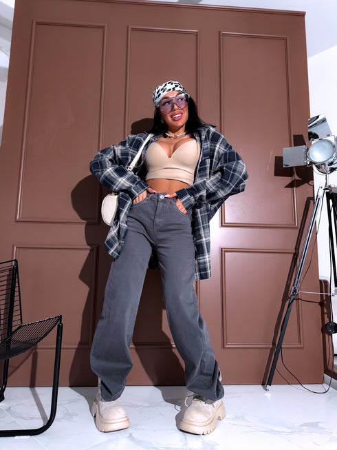 Джинсы "BLACK ICE DJ2497" - серые