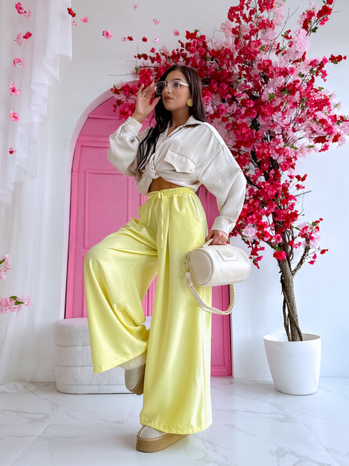 Pants "Excuse Me V58" - yellow