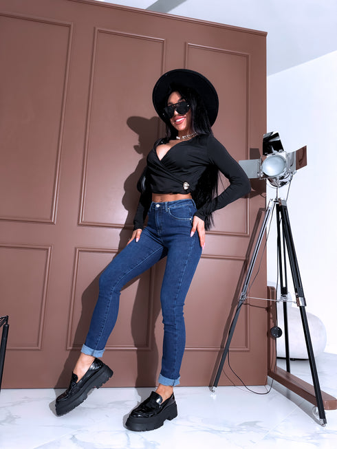 "RIVER DJ2392" džinsa PUSH-UP bikses - tumši zilas PRE-ORDER