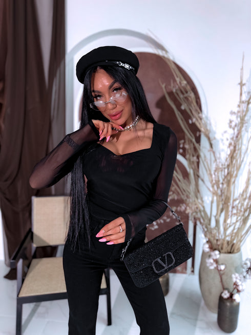 "HOT CHERRIES” HS9907" tīkliņtops - MELNS