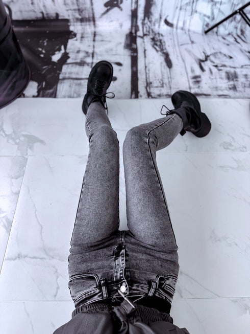 Jeans "TIK TOK" T5377-17 - GRAPHITE GRAY