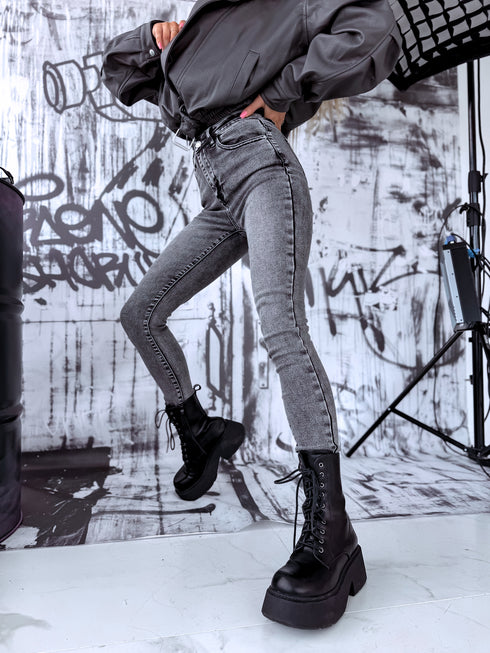 Jeans "TIK TOK" T5377-17 - GRAPHITE GRAY