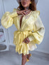 Extended blouse "Tender R13085" - YELLOW