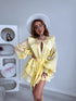 Extended blouse "Tender R13085" - YELLOW