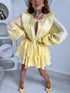 Extended blouse "Tender R13085" - YELLOW