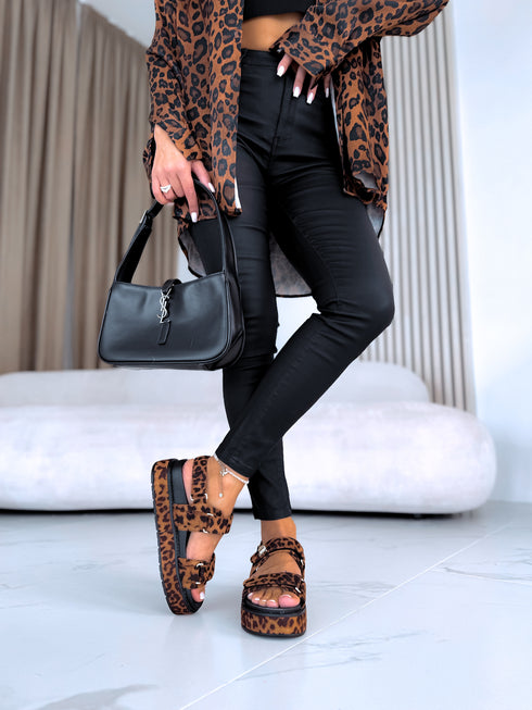Women's sandals 100-423 - leopard