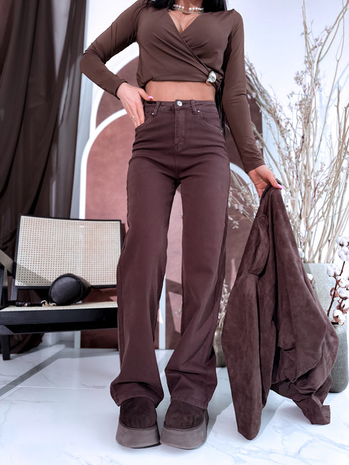 "DETROIT DJ2405-16" jeans - CHOCO PRE-ORDER