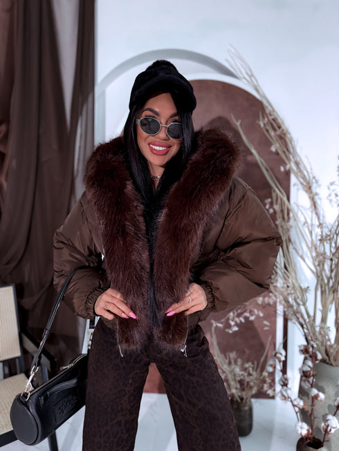 Короткая куртка "OLYMP FC7631" - CHOCO