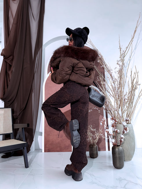 Короткая куртка "OLYMP FC7631" - CHOCO