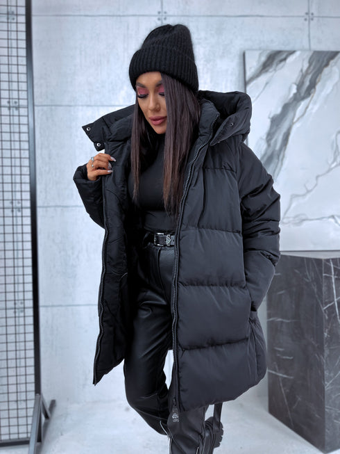 Extended jacket "Mākonis" - black