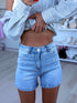 Denim shorts "SUNNY DAISY" DJ2891 - LIGHT BLUE