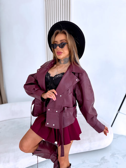 LUX odos imitacijos striukė "GUEST" PU83 - BORDO