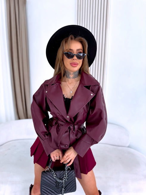 LUX odos imitacijos striukė "GUEST" PU83 - BORDO