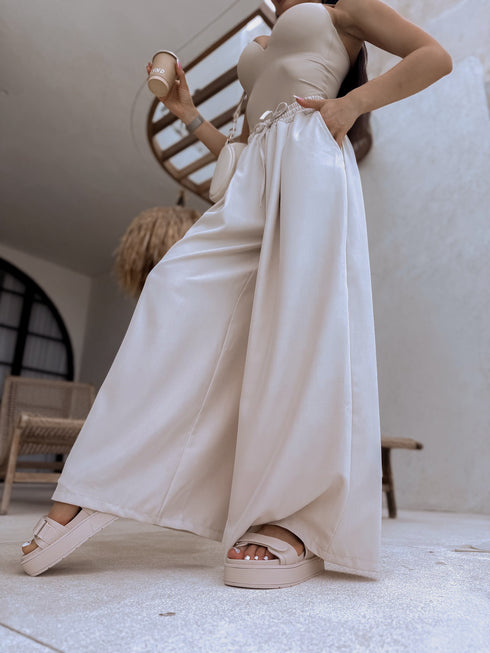 Pants "Excuse Me V58" - dark beige