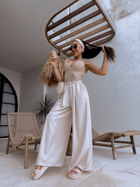 Pants "Excuse Me V58" - dark beige