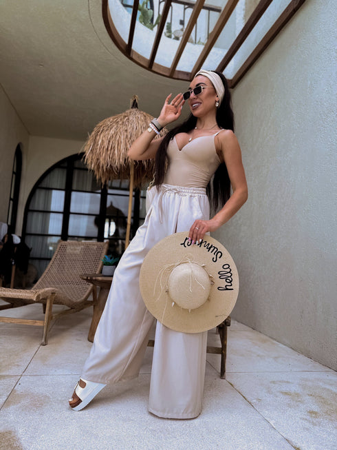 Pants "Excuse Me V58" - dark beige