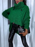 ELYNDI Extended Wool Sweater - GREEN PRE-ORDER