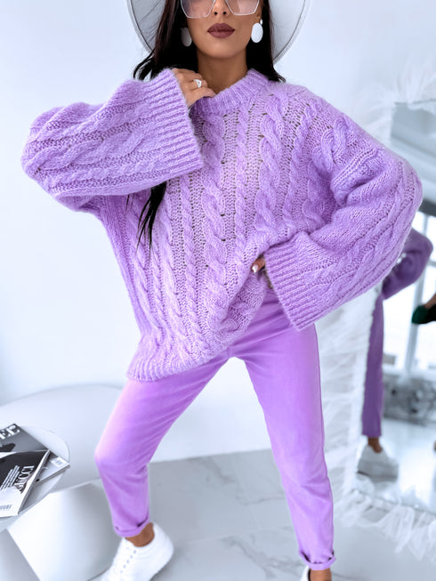 ELYNDI mohair sweater - lavender