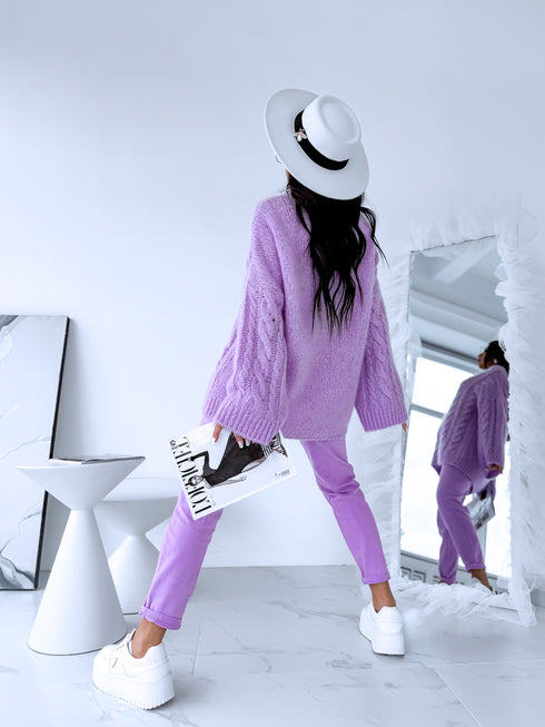 ELYNDI mohair sweater - lavender