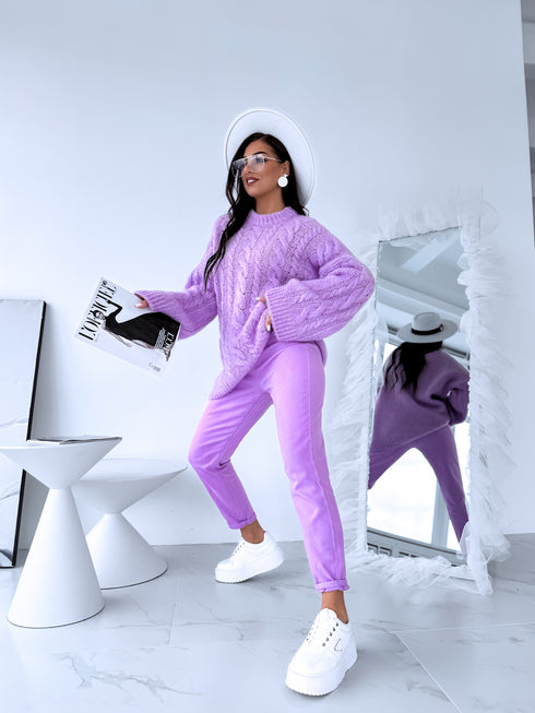 ELYNDI mohair sweater - lavender