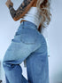 DAD FIT jeans "ZERO" Y3370-3 - LIGHT BLUE