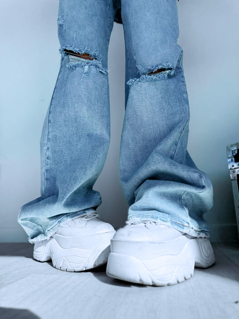 DAD FIT jeans "ZERO" Y3370-3 - LIGHT BLUE