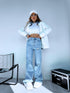 DAD FIT jeans "ZERO" Y3370-3 - LIGHT BLUE