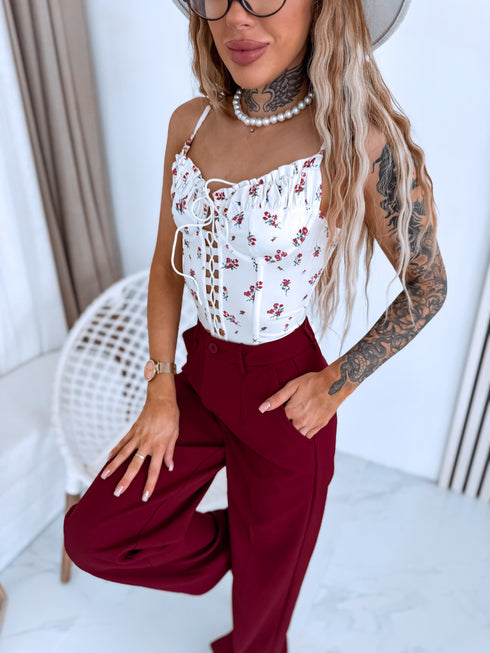 CREAM WHITE corset "Pop Secret ST78"