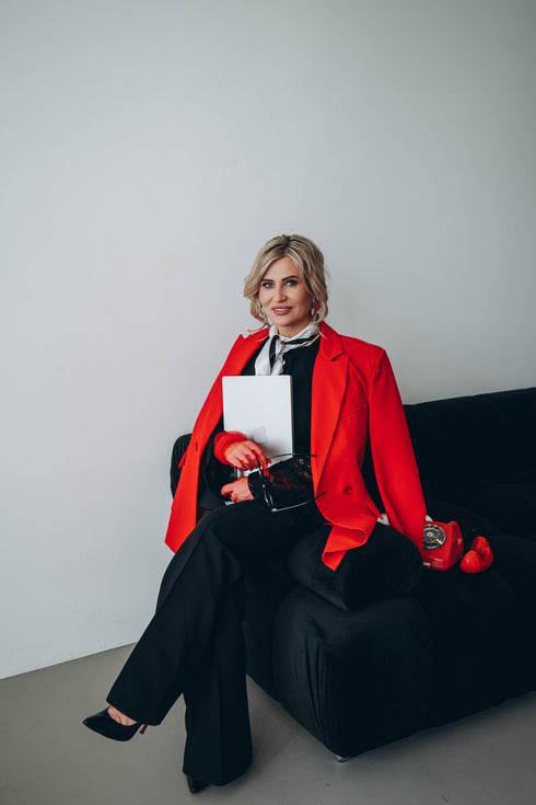 ONE SIZE žakete "LAST KISS" 2412 - SARKANA PRE-ORDER