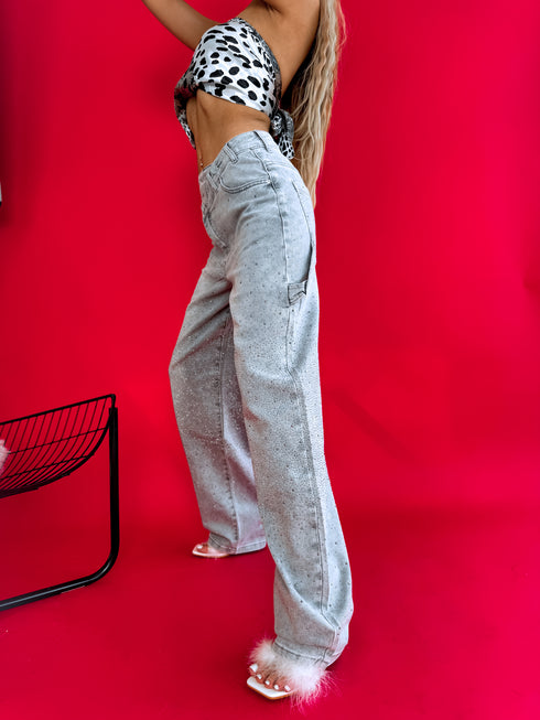 LUX jeans pants "MALLOW 8757" - light gray