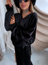 PLUS SIZE velvet set "TODAY 119769" - BLACK