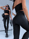 CORRECTIVE leggings "BLACK GOLD" - BLACK