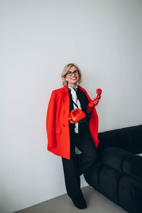 ONE SIZE žakete "LAST KISS" 2412 - SARKANA PRE-ORDER