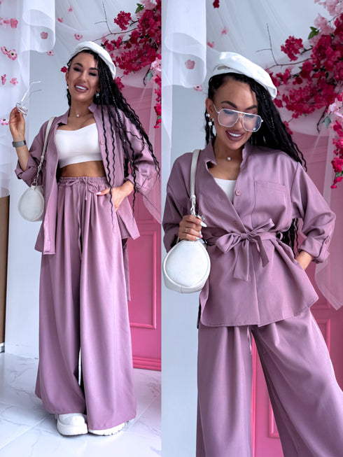 ELYNDI set "ROSEMARY V6238" - PLUM PINK