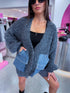 Jacket with sequins "TRUE JEANS 04#" - GRAY