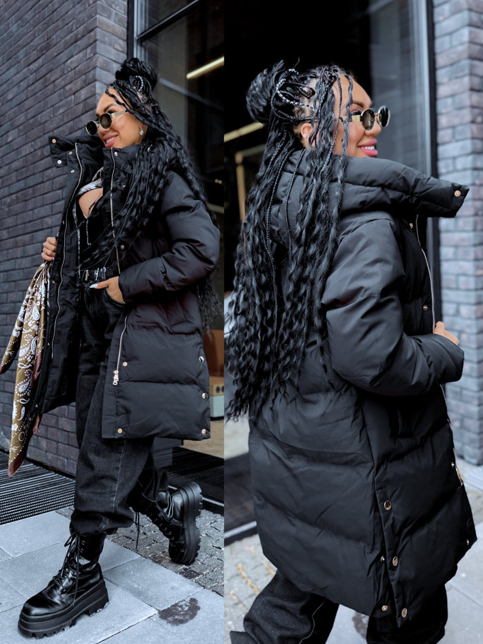 Long Jacket "STRIKE GOLD" FC7619 – Black