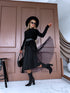 "EMMA 3220" set - dress + jumper - black