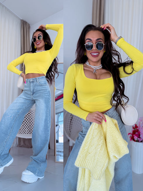 PUSH-UP viršūnės "OPULENCE VD73" - GELTONAS